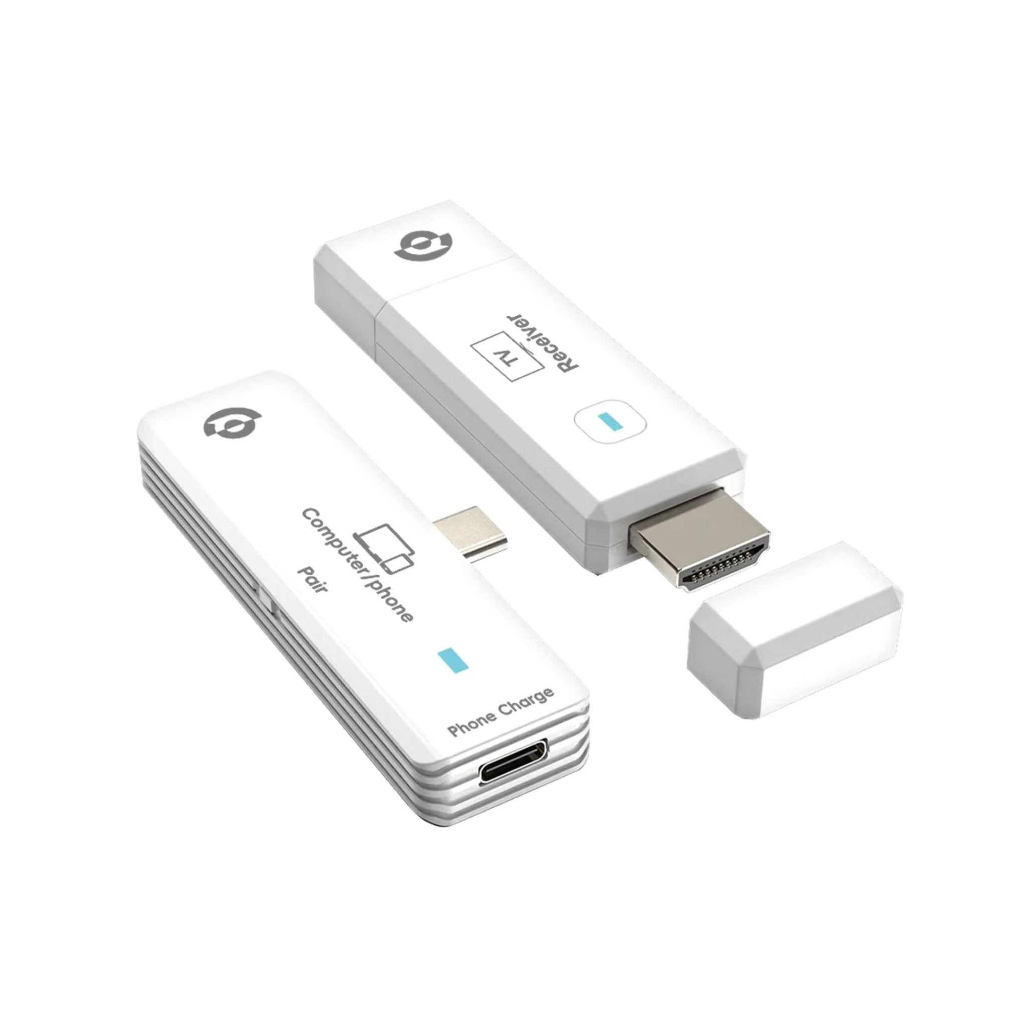 Powerology AIROMA USB-C to HDMI Wireless Display Adapter 50m Full HD 1080P - White - STOORE.AE | ستور الامارات